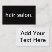 Hair Salon Visitekaartje (Voorkant / Achterkant)