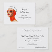 Hair Salon Visitekaartje Chubby Grootte (Voorkant / Achterkant)