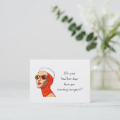 Hair Salon Visitekaartje Chubby Grootte (Staand voorkant)