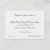 Hair Salon Visitekaartje Chubby Grootte (Achterkant)