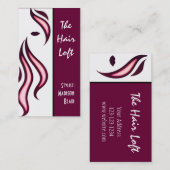 Hair Salon Visitekaartje Paars (Voorkant / Achterkant)