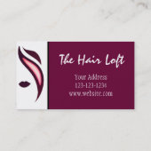 Hair Salon Visitekaartje Paars (Achterkant)