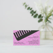 Hair Salon Visitekaartje w/Afspraak Afsprakenkaartje (Staand voorkant)