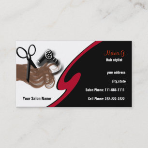Hair Salon-visitekaartjes Afsprakenkaartje