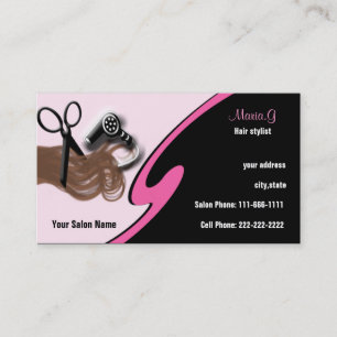 Hair Salon-visitekaartjes Afsprakenkaartje