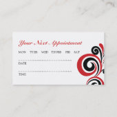 Hair Salon Visitekaartjes Afsprakenkaartje (Achterkant)