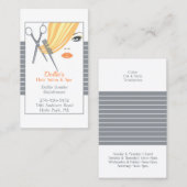 Hair Salon-Visitekaartjes Visitekaartje (Voorkant / Achterkant)