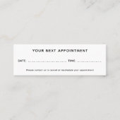 Hair Salon Voeg je Logo benoeming toe Mini Visitekaartje (Voorkant)