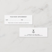 Hair Salon Voeg je Logo benoeming toe Mini Visitekaartje (Voorkant / Achterkant)