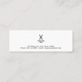 Hair Salon Voeg je Logo benoeming toe Mini Visitekaartje (Achterkant)
