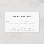 Hair Salon Voeg je Logo toe Afsprakenkaartje (Achterkant)