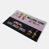 Hair Salon Welkom Doormat, kom thuis Veilig Deurmat (Schuin)
