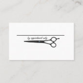 Hair Silhouette's & Scissors Haarstylist Business Visitekaartje (Achterkant)
