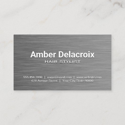 Hair Specialist Tools Visitekaartje (Achterkant)