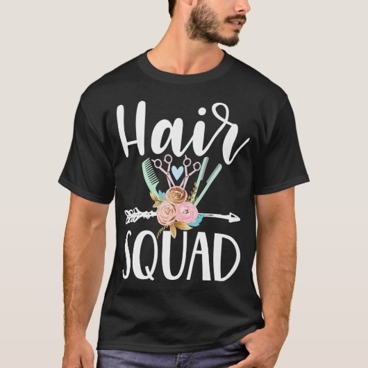 Hair squad grappige haarstaarster t-shirt (Voorkant)