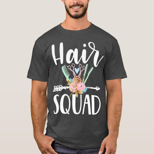 Hair squad grappige haarstaarster t-shirt (Voorkant)