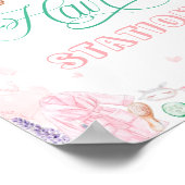 Hair Station Spa Party Make-up Girl Verjaardag Poster (Hoek)