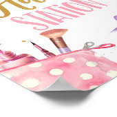 Hair Station Spa Party Makeup Glamor Birthday Poster (Hoek)