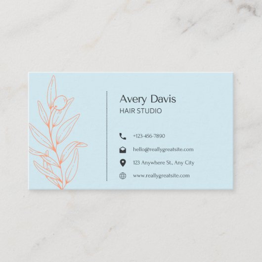 Hair Studio-Visitekaartjes Visitekaartje (Voorkant)