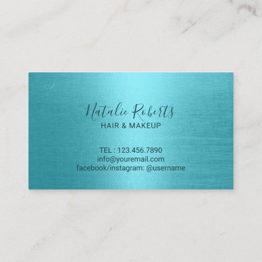 Hair Styist Blow Dry Bar Turquoise Loyalty (Achterkant)