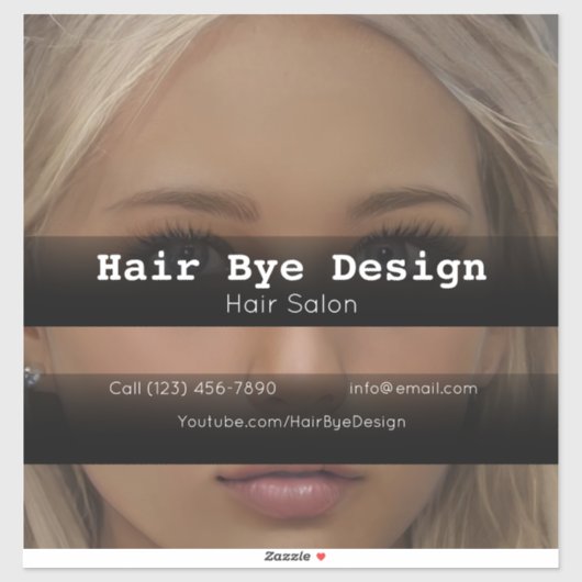 Hair Styling company vehicle advertentiebedrijf Sticker (Vel)