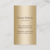 Hair Stylist Antiek Gold Scissor Luxury Salon Visitekaartje (Achterkant)