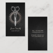 Hair Stylist  Antiek Scissor Barber Visitekaartje (Voorkant / Achterkant)