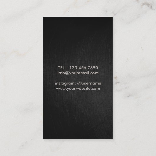 Hair Stylist Antiek Scissor Barber Visitekaartje (Achterkant)