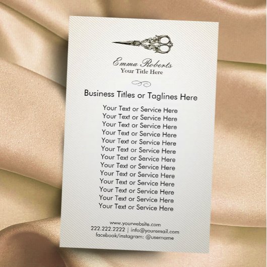 Hair Stylist Antiek Scissor  Hair Salon Flyer