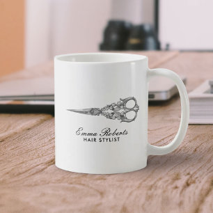 Hair Stylist Antiek Scissor  Hair Salon Koffiemok