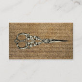  Hair Stylist Antiek Scissor Hairdresser Visitekaartje (Voorkant)