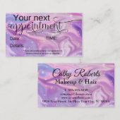 Hair Stylist Appointkaart Visitekaartje (Voorkant / Achterkant)