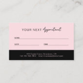 Hair Stylist Appointment Card | Stylists Booking Afsprakenkaartje (Achterkant)