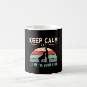 Hair Stylist Barber Hairdresser Keep Calm Gift Koffiemok