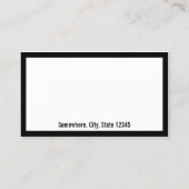 Hair Stylist Barber Simple Border Loyalty Punch (Achterkant)