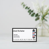 Hair Stylist Barber Simple Border Loyalty Punch (Staand voorkant)