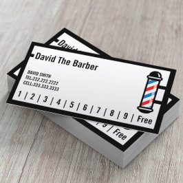 Hair Stylist Barber Simple Border Loyalty Punch