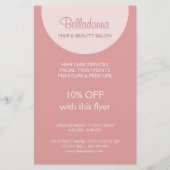 Hair Stylist Beauty Salon flyer (Achterkant)