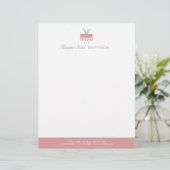 Hair Stylist Beauty Salon letterhead Briefhoofd Sjabloon (Staand voorkant)