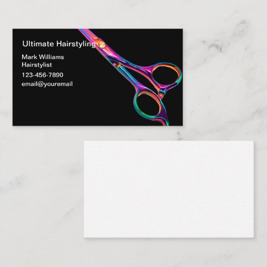 Hair Stylist Beauty-Visitekaartjes Visitekaartje (Voorkant / Achterkant)