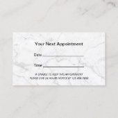 Hair Stylist Black Glitter Salon Appointment Afsprakenkaartje (Achterkant)