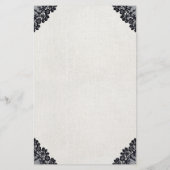 Hair Stylist Black Laced Hair Salon Flyer (Achterkant)