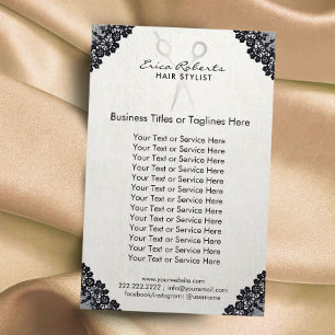 Hair Stylist Black Laced Hair Salon Flyer