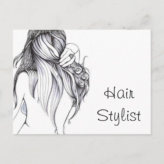 Hair Stylist Briefkaart (Voorkant)