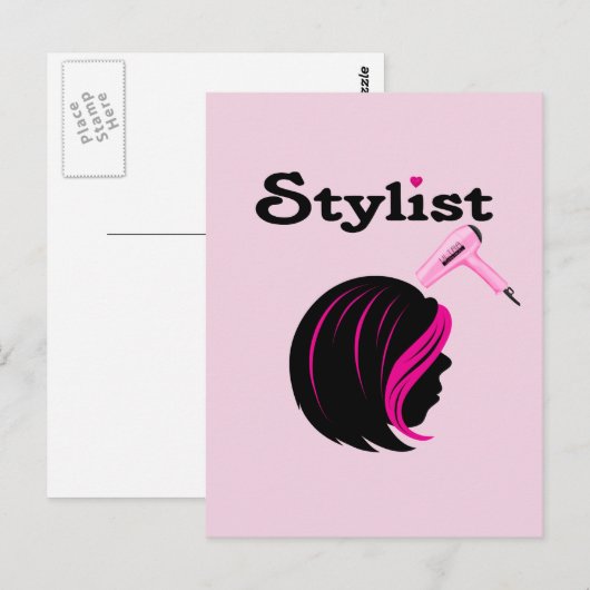 Hair Stylist Briefkaart (Voorkant / Achterkant)