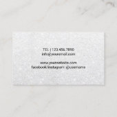 Hair Stylist Burgundy Roos Gold Glitter Hair Salon Visitekaartje (Achterkant)
