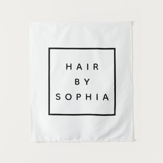 HAIR stylist business promotion luxe Wandkleed (Voorkant)