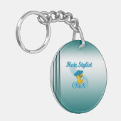 Hair Stylist Chick #3 Sleutelhanger (Voorkant Links)