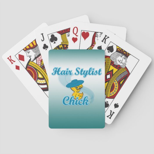Hair Stylist Chick #3 Speelkaarten (Achterkant)