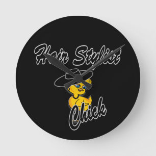 Hair Stylist Chick #4 Ronde Klok
